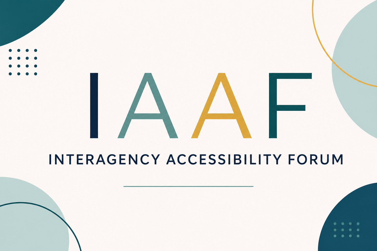Interagency Accessibility Forum graphic
